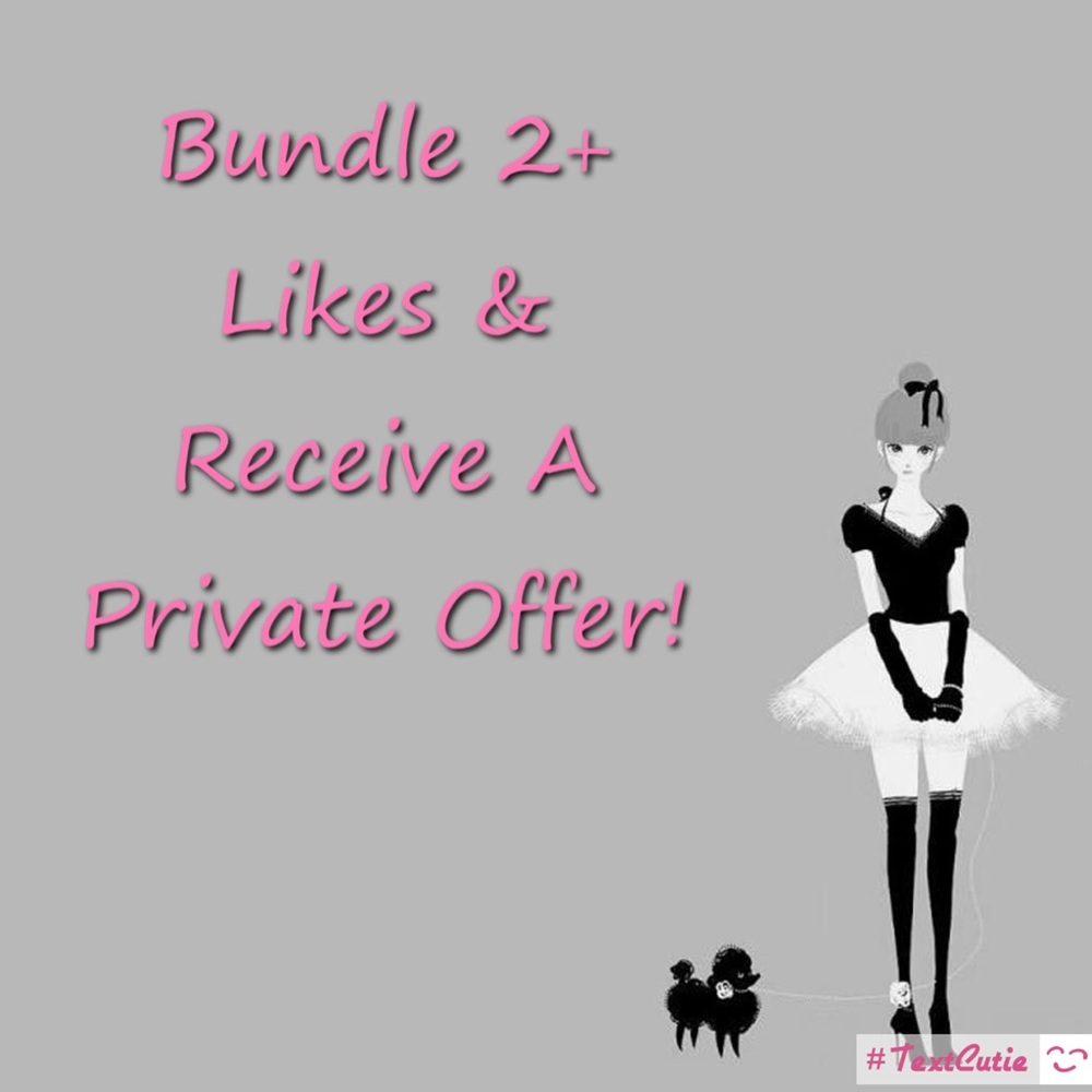 Bundle 2+ Likes For A Private Offer!!! 🛍💝✨